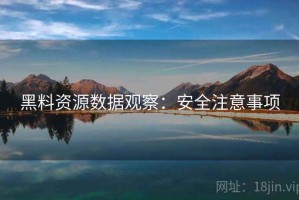黑料资源数据观察：安全注意事项