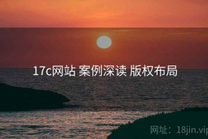 17c网站 案例深读 版权布局