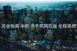 完全指南 中的 汤不热网页版 全程高燃