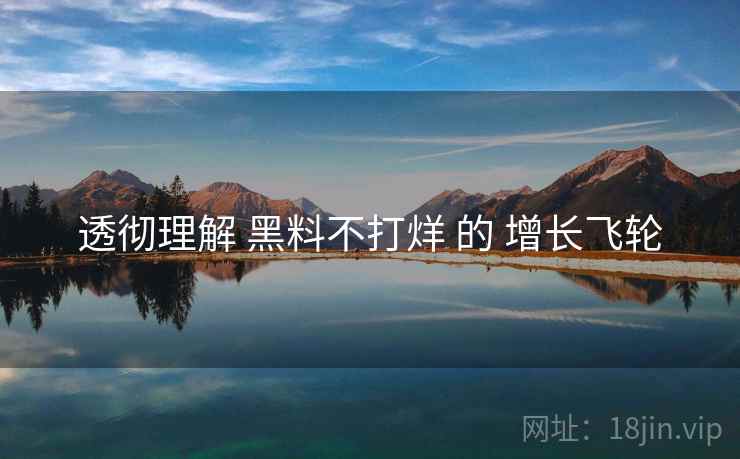 透彻理解 黑料不打烊 的 增长飞轮